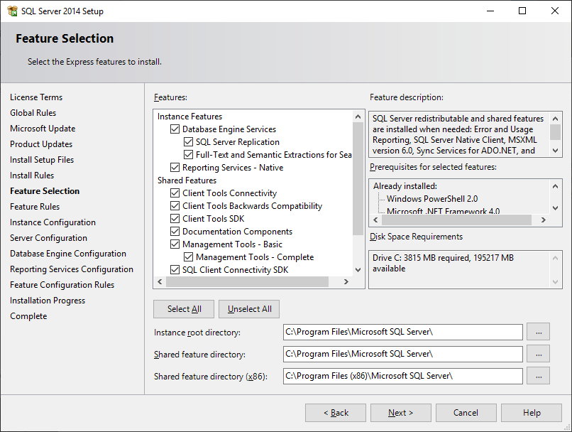Comment installer SQL Server 2014 – Academic Software Helpcenter
